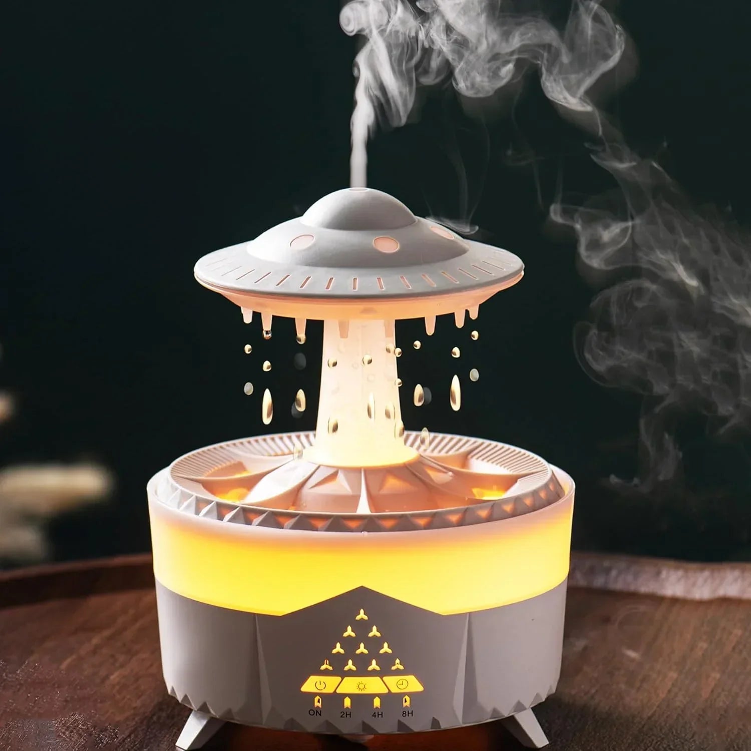 UFO Rain Drop Aroma Diffuser Humidifier Night light - 350ml