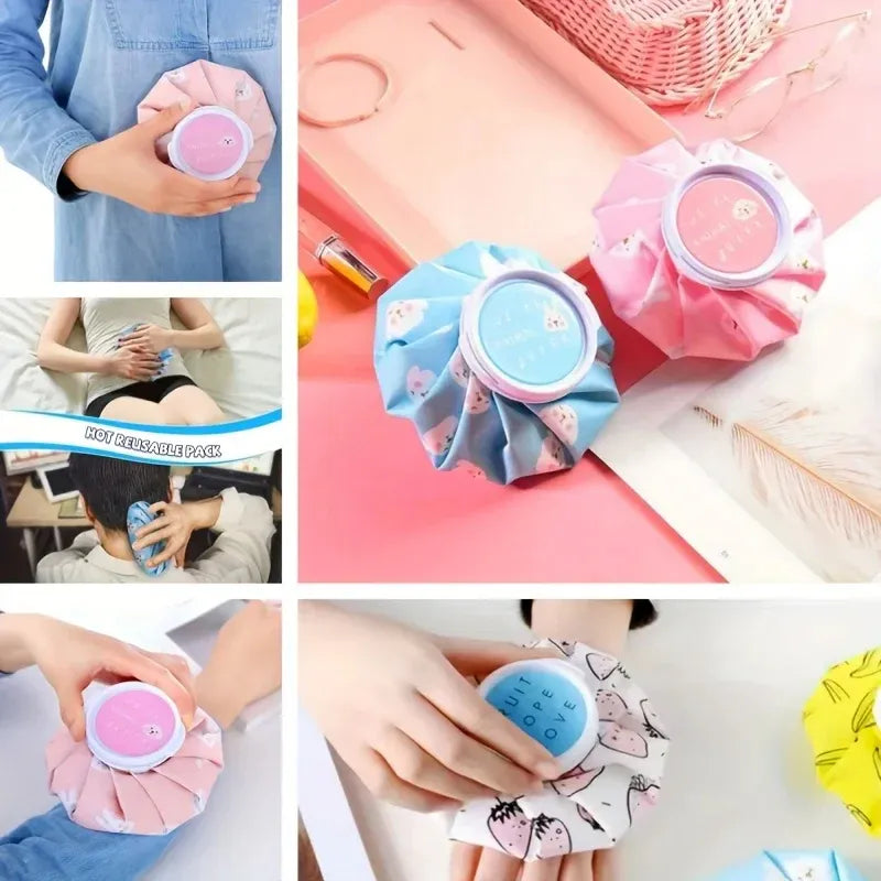 Reusable hot and cold compress ice bag